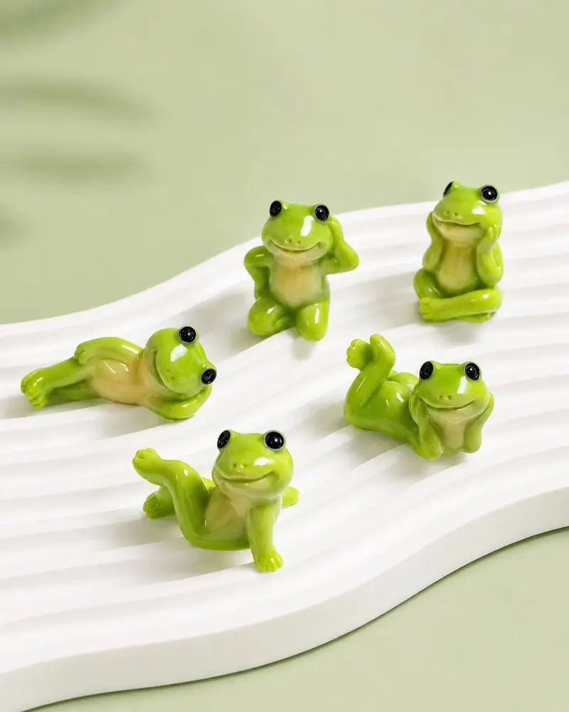 Green Frog Flatback Charms wholesale, product code RW22372