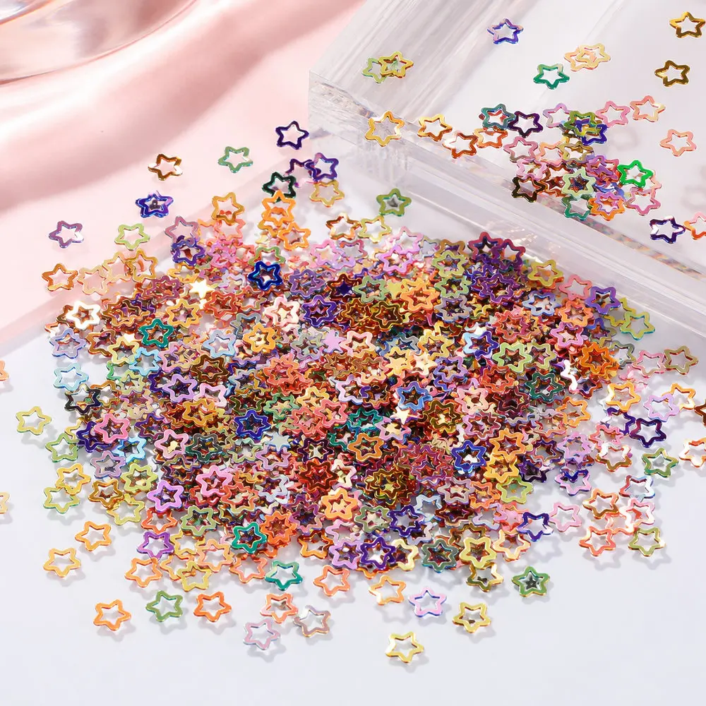 Holographic Hollow Star Sequins wholesale, product code MA217
