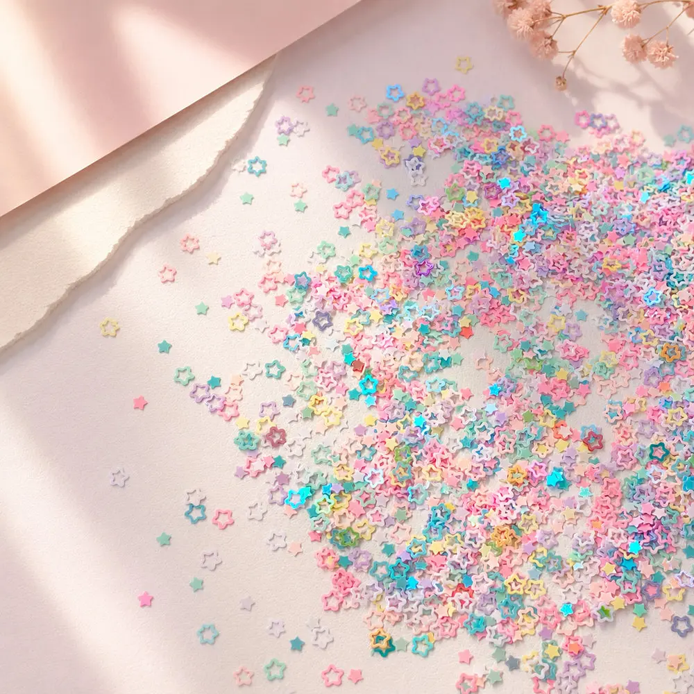 Pastel Hollow Star Scatter Mix wholesale, product code YM109-2