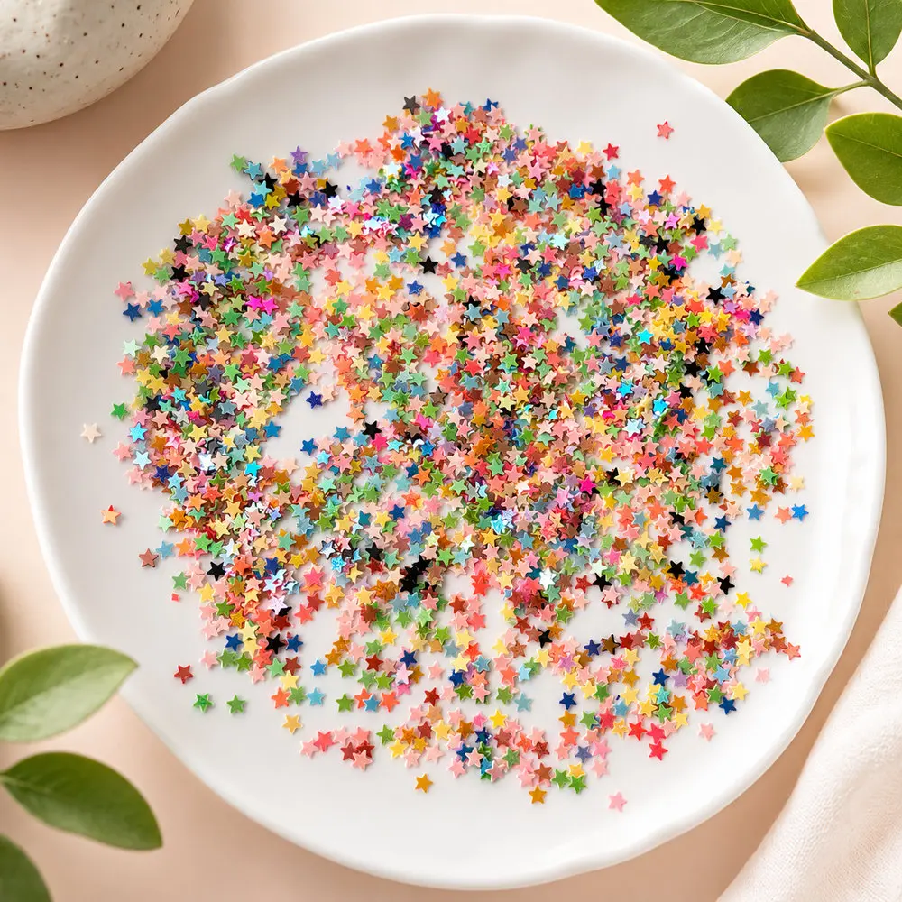Rainbow Micro Star Sprinkles wholesale, product code MA225