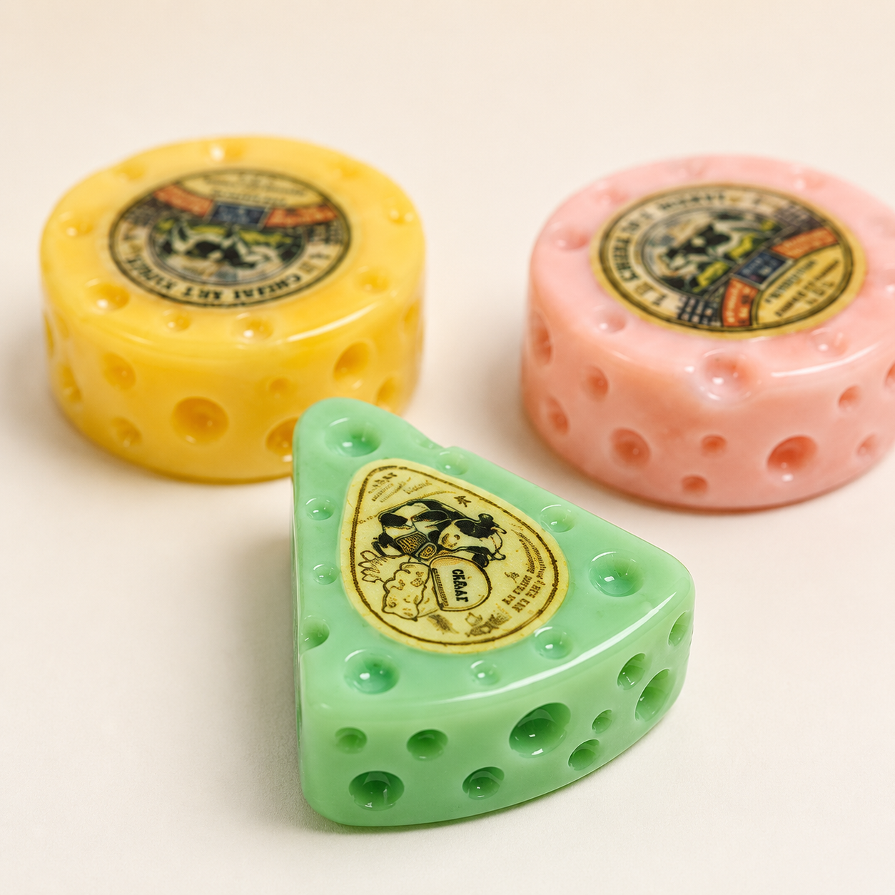 Vintage cheese resin charms, product code RW26740