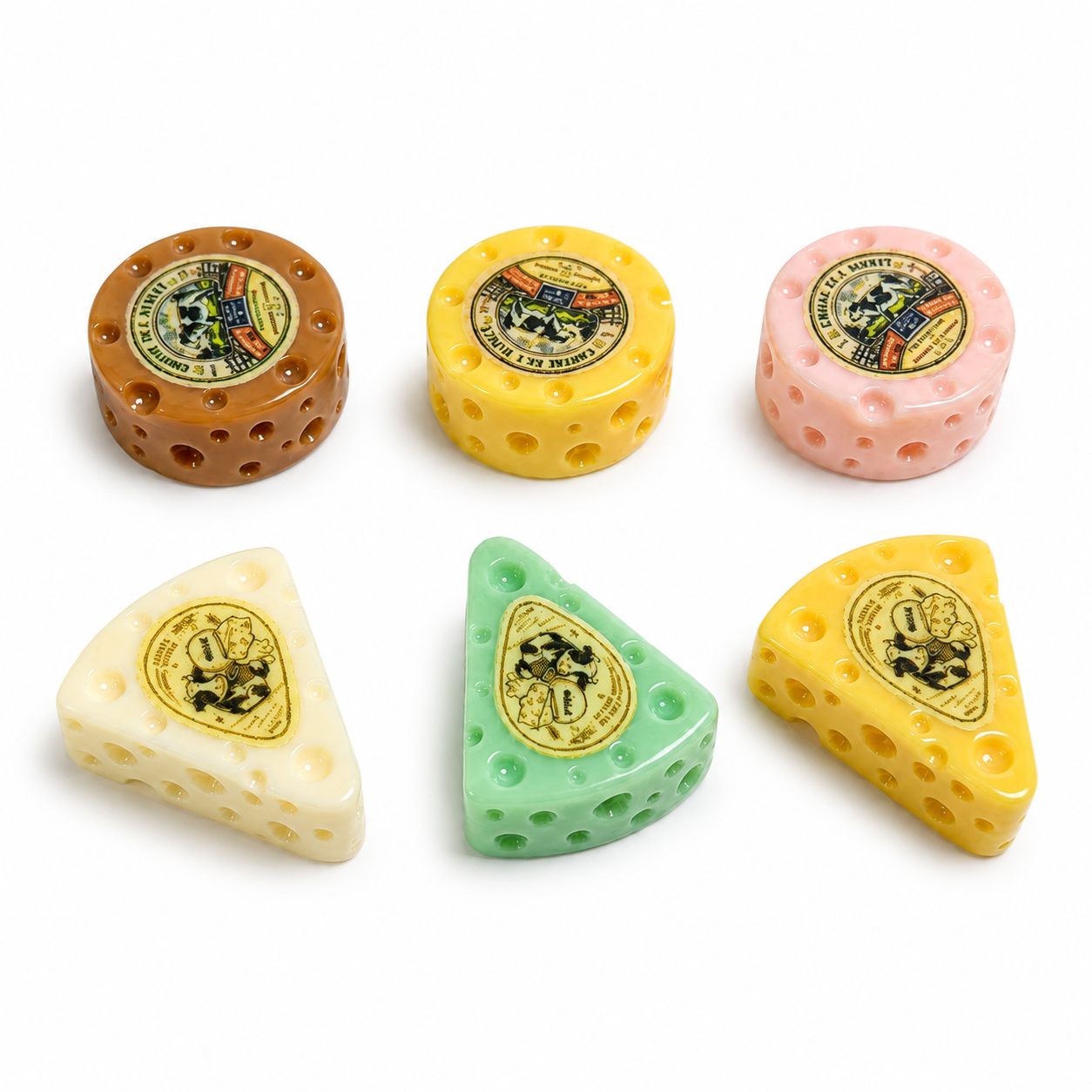 RW26740 cheese resin charms assortment